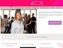 Tablet Screenshot of molndals-dansskola.se